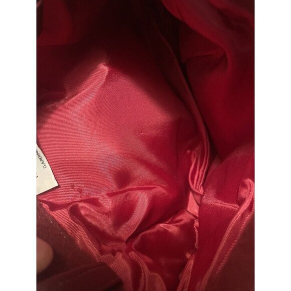 Vintage‎ Margaret Smith Red Wool Clutch Purse handbag - Picture 12 of 13